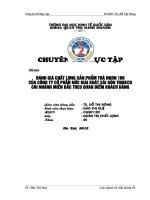 Đánh giá chất lượng sản phẩm Trà ngon 100 của Công ty cổ phần nước giải khát Sài Gòn Tribeco chi nhánh miền Bắc theo quan điểm khách hàng