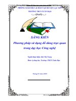 SKKN- Phương pháp sử dụng đồ dùng trực quan trong giờ dạy - học Công nghệ THCS