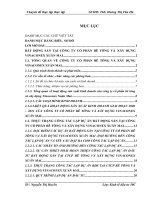 Hoàn thiện công tác lập dự án đầu tư bất động sản tại Công ty cổ phần Bê tông và Xây dựng Vinaconex Xuân Mai