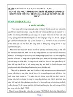 NCKHSPUD địa lý THCS Tích hợp giáo dục môi trường trong giảng dạy địa lý THCS