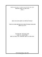 SKKN  MỘT SỐ PHƯƠNG PHÁP BỒI DƯỠNG HSG VẬT LÝ 9