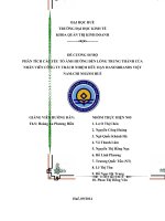 ĐỀ CƯƠNG SƠ BỘ PHÂN TÍCH CÁC YẾU TỐ ẢNH HƯỞNG ĐẾN LÒNG TRUNG THÀNH CỦA NHÂN VIÊN CÔNG TY TRÁCH NHIỆM HỮU HẠN HANESBRANDS VIỆT NAMCHI NHÁNH HUẾ