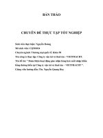 Hoàn thiện hoạt động giao nhận hàng hoá xuất nhập khẩu bằng đường biển tại Công ty vận tải và thuê tàu – VIETFRACHT