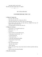 ĐỀ CƯƠNG MÔN HỌC CƠ SỞ SINH THÁI HỌC THỰC VẬT