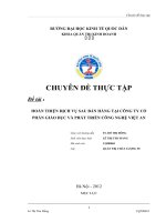 Hoàn thiện dịch vụ sau bán hàng tại Công ty cổ phần giáo dục và phát triển công nghệ Việt An