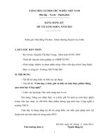 Giáo dục ý thức vệ sinh - an toán thực phẩm thông qua môn công nghệ ở THCS