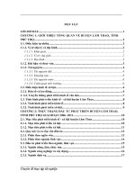 Đầu tư phát triển huyện Lâm Thao, tỉnh Phú Thọ giai đoạn 2006- 2011 Thực trạng và giải pháp