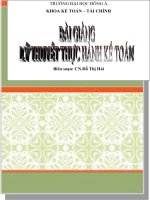 Môn lý thuyết thực hành kế toán