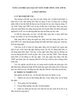 Một số biện pháp nâng cao hiệu quả giảng dạy kỹ năng nghe Tiếng Anh cho học sinh khối 10