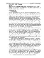 Một số giải pháp nâng cao chất lượng bộ môn thể dụng bằng các trò chơi kích thích