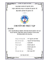 Đẩy mạnh hoạt động thanh toán quốc tế tại Ngân hàng thương mại cổ phần xăng dầu Petrolimex (PG Bank)