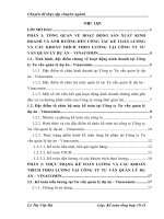 Hoàn thiện kế toán lương và các khoản trích theo lương tại Công ty Tư vấn quản lý dự án - Vinacomin