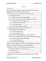 Lợi nhuận và một số giải pháp nâng cao lợi nhuận tại công ty TNHH Thương mại Hoàng Phương