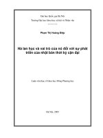 Hà Lan học và vai trò của nó đối với sự phát triển của Nhật Bản thời kỳ cận đại