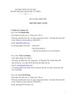 ĐỀ CƯƠNG MÔN HỌC NỘI TIẾT HỌC CƠ SỞ