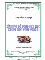SKKN Một số phương pháp sử dụng đồ dùng dạy học trong môn công nghệ 6