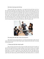 các  phong cách lãnh đạo