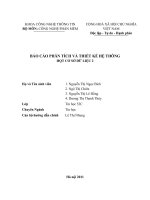 BÁO CÁO PHÂN TÍCH VÀ THIẾT KẾ HỆ THÔNG HQT CƠ SỞ DỮ LIỆU 2