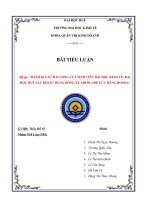 Đề tài: “ĐÁNH GIÁ SỰ HÀI LÒNG CỦA SINH VIÊN ĐẠI HỌC KINH TẾ ĐẠI HỌC HUẾ SAU KHI SỬ DỤNG DÒNG XE AIR BLADE CỦA HÃNG HONDA”
