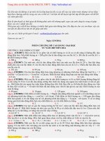 Các chuyên đề vật lý qua đề thi đại học từ  2007 - 2014