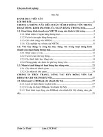 Giải pháp nâng cao chất lượng công tác huy động vốn tại Ngân hàng HD Bank chi nhánh Hà Nội