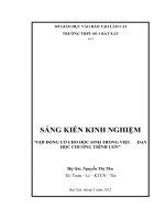 Kích thích hứng thú học tập bộ môn tin học thông qua dạy học chương trình con