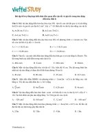 Bài tập bổ trợ tổng hợp kiến thức liên quan đến vận tốc và gia tốc trong dao động