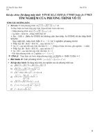 CHƯƠNG 3 phương trình bất phương trình vô tỷ