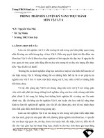 Một số phương pháp rèn luyện khả năng thực hành vật lý cho học sinh lớp 8