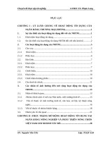 THỰC TRẠNG  MỞ RỘNG HOẠT ĐỘNG TÍN DỤNG TẠI NGÂN HÀNG NÔNG NGHIỆP VÀ PHÁT TRIỂN NÔNG THÔN VIỆT NAM CHI NHÁNH TÂY ĐÔ