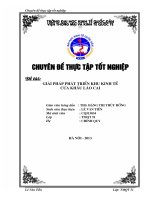 Giải pháp phát triển kinh tế cửa khẩu Lào Cai