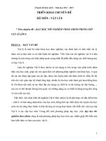 Một số giải pháp dạy thí nghiệm vật lý 8