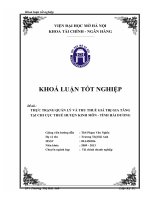 Thực trạng quản lý và thu thuế GTGT tại Chi cục thuế huyện Kinh Môn - Tỉnh Hải Dương