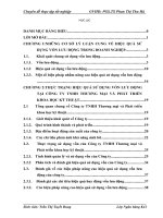 Một số giải pháp nâng cao hiệu quả sử dụng vốn lưu động tại Công ty Thương mại và Phát triển khoa học kỹ thuật