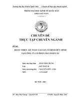Hoàn thiện kế toán TSCĐHH tại Công ty cổ phần May Đáp Cầu