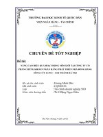 Nâng cao hiệu quả hoạt động môi giới tại công ty cổ phần chứng khoán Ngân hàng phát triển nhà đồng bằng sông Cửu Long - Chi nhánh Hà Nội