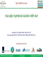 Tài liệu tập huấn giảng viên ToT ca cao