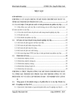 Hoàn thiện kế toán tập hợp chi phí sản xuất và tính giá thành sản phẩm xây lắp tại chi nhánh Công ty cổ phần đầu tư và xây lắp Thành An 665 – Xí nghiệp xây lắp số 61