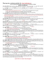 Tuyển tập cơ học qua đề thi đại học cao đẳng các năm