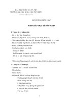 ĐỀ CƯƠNG MÔN HỌC DI TRUYỀN HỌC TẾ BÀO SOMA