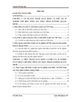 Đẩy mạnh xuất khẩu cà phê tại Xí nghiệp chế biến nông sản thực phẩm INTIMEX QUANG MINH trực thuộc Công ty cổ phần INTIMEX Việt Nam