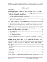 Hoàn thiện công tác tuyển dụng nhân lực tại công ty cổ phần Nam Vang