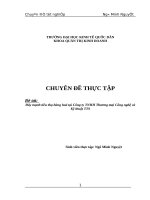 Đẩy mạnh tiêu thụ hàng hoá tại Công ty TNHH Thương mại Công nghệ và Kỹ thuật TTS