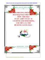 ĐỔI MỚI PHƯƠNG PHÁP DẠY HỌC  BÀI SOẠN DẠY HỌC LỚP 5  MÔN  THỂ DỤC  TUẦN  6 ĐẾN TUẦN  10   CÓ HÌNH ẢNH SINH ĐỘNG,  CHI TIẾT, CỤ THỂ  DỄ DÀNG GIẢNG DẠY.