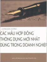 Các mẫu hợp đồng thông dụng mới nhất dùng trong Doanh nghiệp