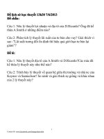 Đề Thi Lịch Sử Học Thuyết Kinh Tế 2014 _ CQ 49 AOF