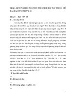 SKKN KINH NGHIỆM TỔ CHỨC TRÒ CHƠI HỌC TẬP TRONG GIỜ DẠY ĐẠO ĐỨC Ở LỚP 1, 2, 3