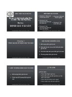 Bài giảng Định giá tài sản _ Học viện Ngân hàng