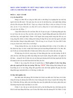 SKKN KINH NGHIỆM TỔ CHỨC HOẠT ĐỘNG GIÁO DỤC NGOÀI GIỜ LÊN LỚP CỦA TRƯỜNG TIỂU HỌC