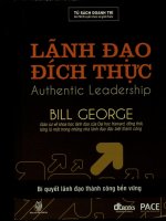 Lãnh đạo đích thực - Những bí quyết thành công bền vững